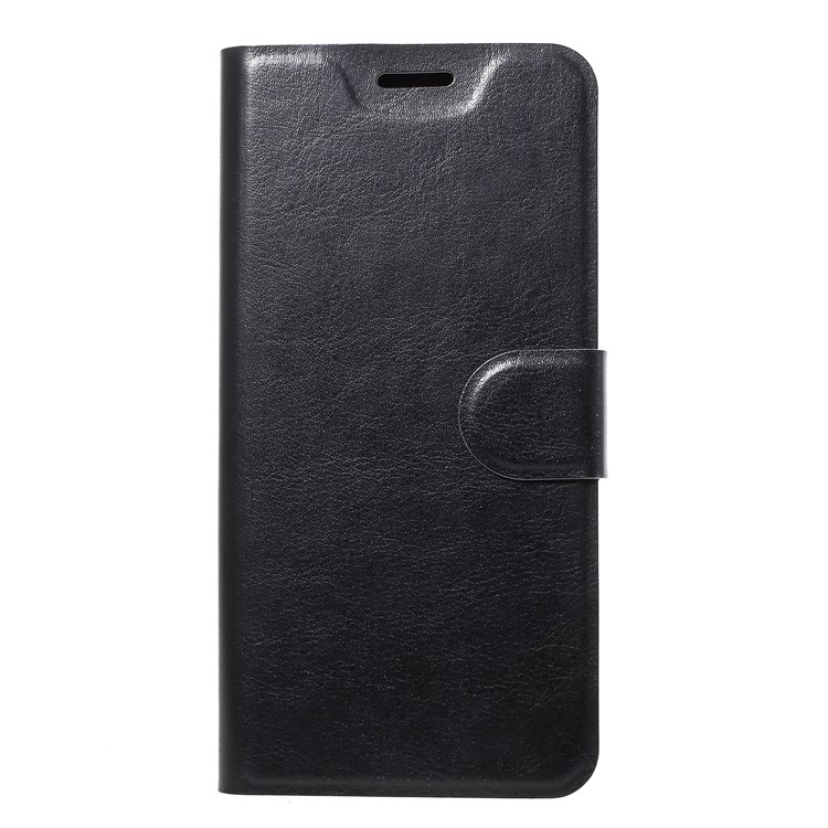 Crazy Horse PU Leather Card Holder Flip Stand Case for Samsung Galaxy A6 (2018) - Black-2