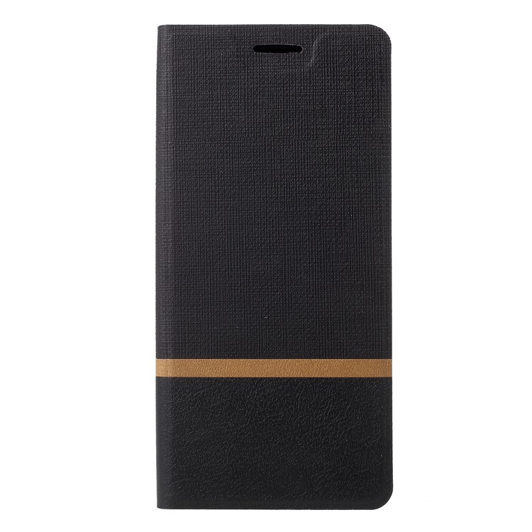 Cross Texture PU Leather Protection Mobile Phone Shell for Samsung Galaxy A6 Plus (2018) - Black-2
