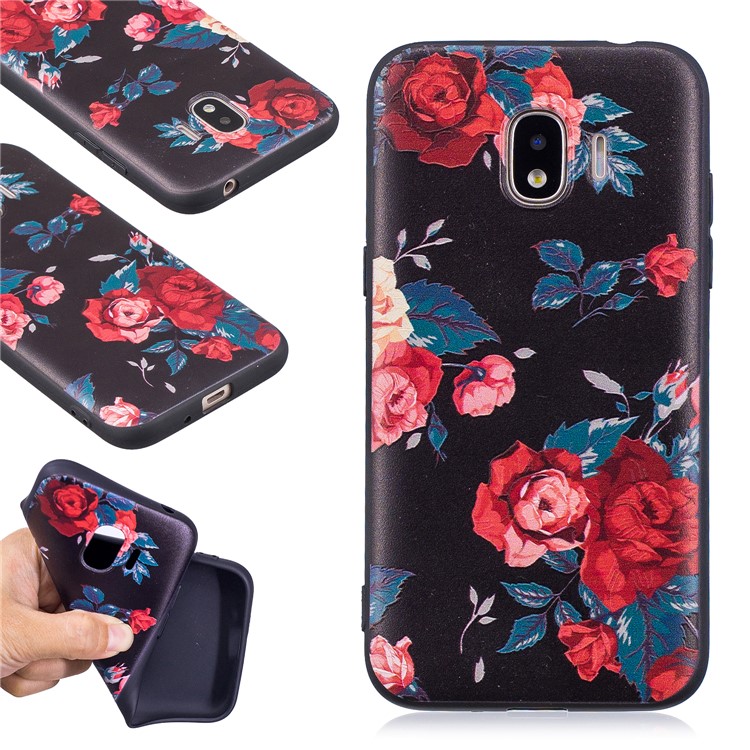 

Embossment TPU Flexible Phone Shell for Samsung Galaxy J2 Pro 2018 - Roses