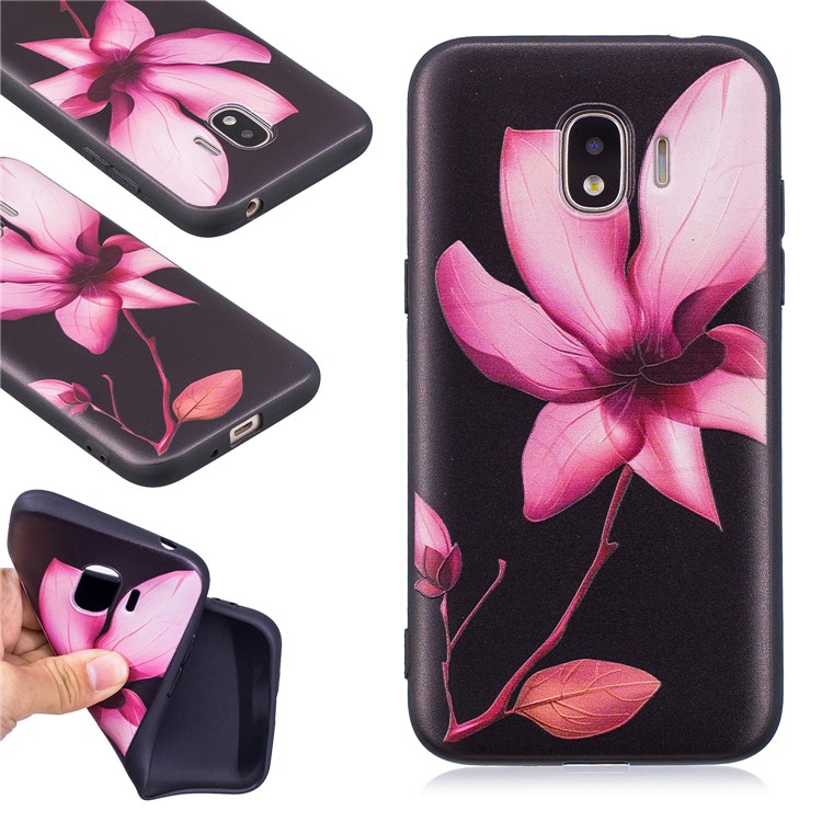 

For Samsung Galaxy J2 Pro 2018 Embossment Soft TPU Cover - Pretty Flower