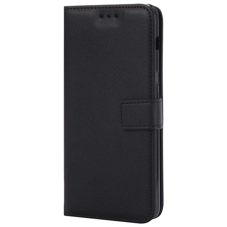 Wallet Leather Stand Case for Samsung Galaxy A8 (2018) - Black-4