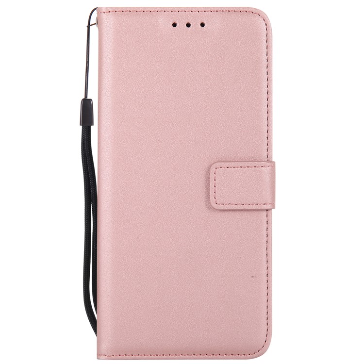 Wallet Leather Magnetic Case for Samsung Galaxy A8 (2018) - Rose Gold-3