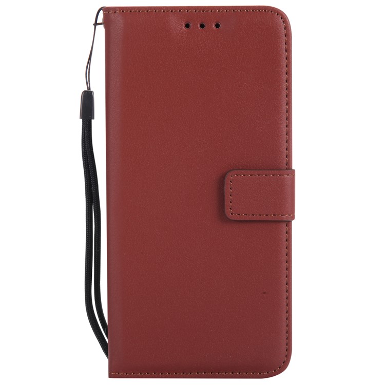 Magnetic Leather Stand Cover for Samsung Galaxy A8 (2018) - Brown-3