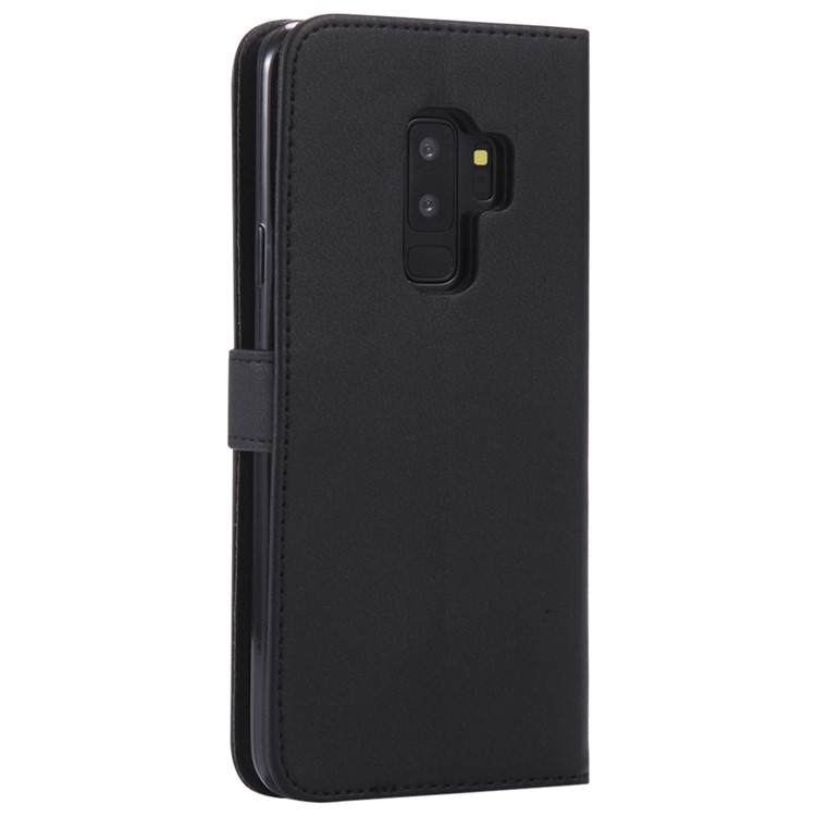 Wallet Leather Cell Phone Case for Samsung Galaxy S9 Plus SM-G965 - Black-5