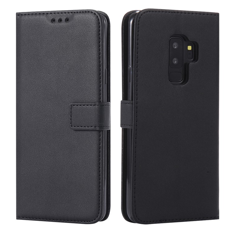 Wallet Leather Cell Phone Case for Samsung Galaxy S9 Plus SM-G965 - Black-9