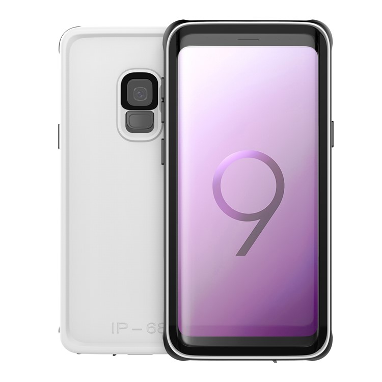 

IP68 PC + TPU Подводная Грязь / Пыль / Снег Непромокаемая Комбинированная Крышка Для Галактики Samsung S9 SM-G960 - Белый