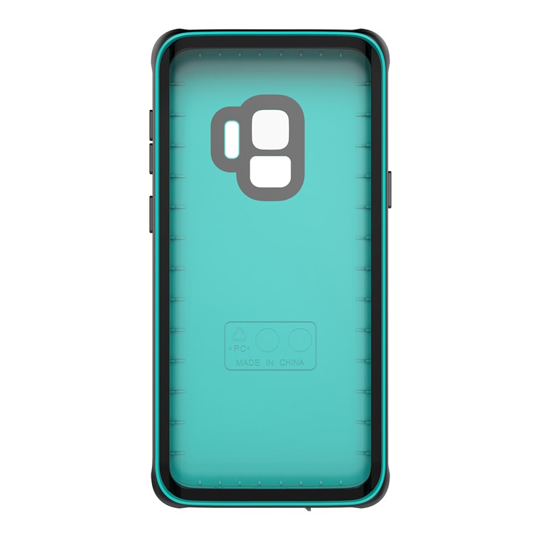 IP68 PC + TPU Underwater Dirt/Dust/Snow Proof Waterproof Hybrid Case for Samsung Galaxy S9 SM-G960 - Cyan-8