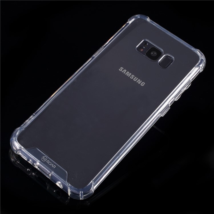ROAR KOREA Clear Acrylic Back + TPU Edge Hybrid Shockproof Cover for Samsung Galaxy S8 SM-G950-6