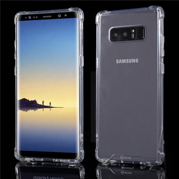 

ROAR KOREA Clear Acrylic Back + TPU Edge Combo Shockproof Cover Accessory for Samsung Galaxy Note 8 N950, Galaxy Note 8