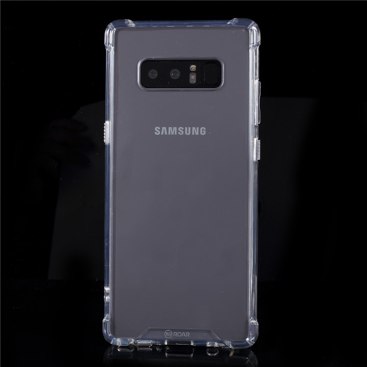 ROAR KOREA Clear Acrylic Back + TPU Edge Combo Shockproof Cover Accessory for Samsung Galaxy Note 8 N950-2