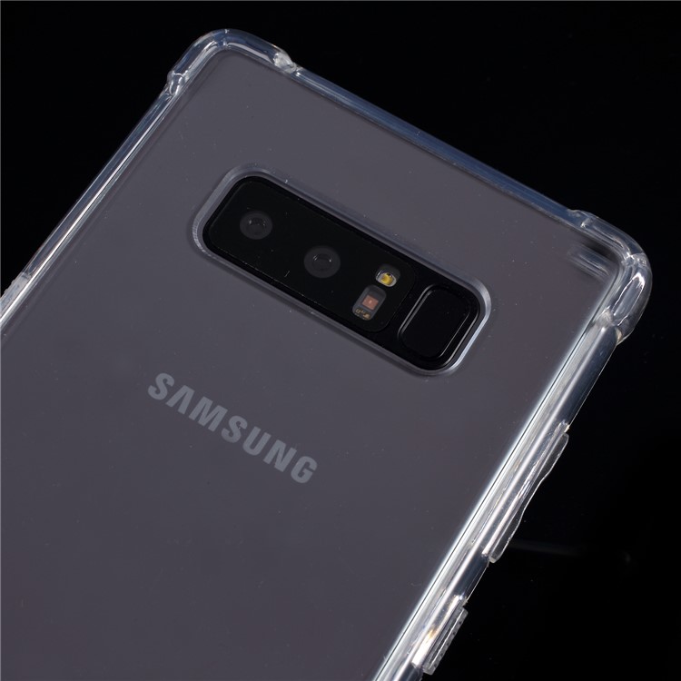 ROAR KOREA Clear Acrylic Back + TPU Edge Combo Shockproof Cover Accessory for Samsung Galaxy Note 8 N950-3