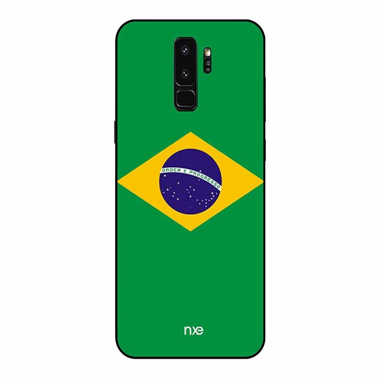 NXE 2018 World Cup Flag Pattern TPU Phone Case for Samsung Galaxy S9+ SM-G965 - Flag of Brazil-2