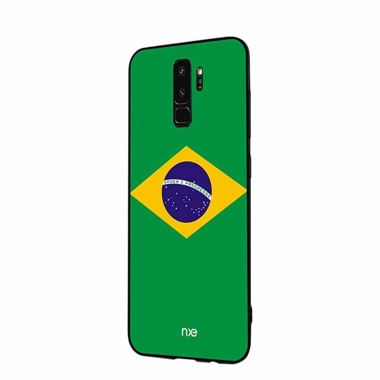 NXE 2018 World Cup Flag Pattern TPU Phone Case for Samsung Galaxy S9+ SM-G965 - Flag of Brazil-3