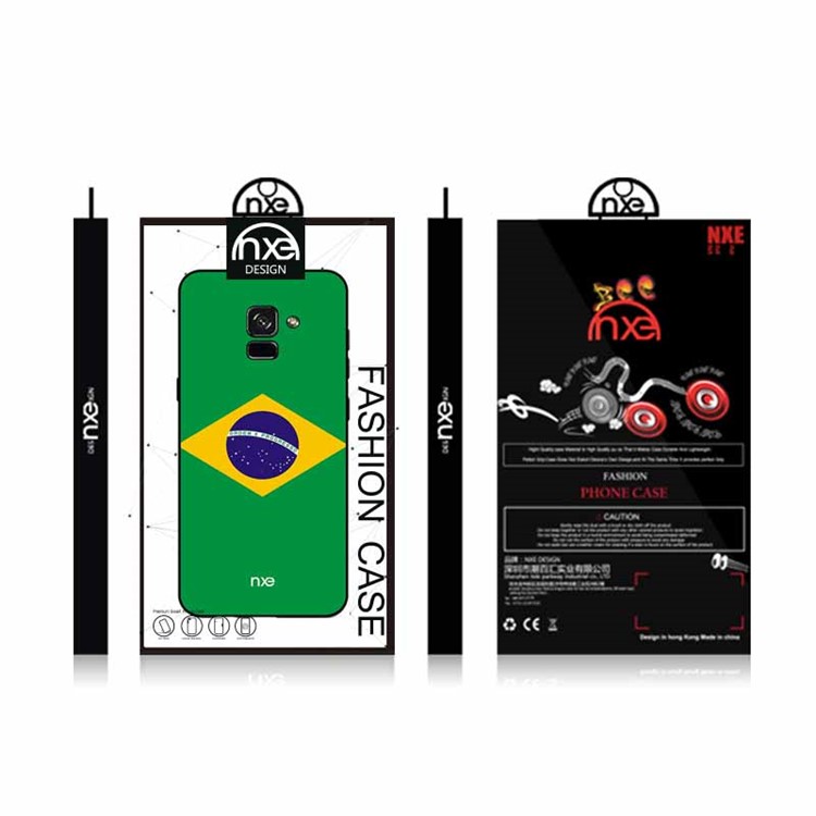 NXE 2018 World Cup Flag Pattern TPU Case for Samsung Galaxy A8 (2018) - Flag of Brazil-6