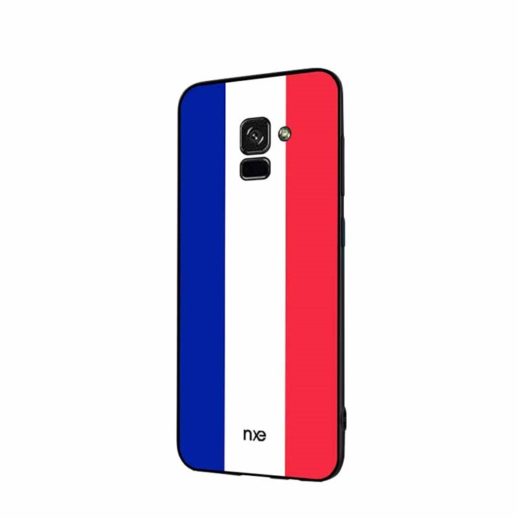 NXE 2018 World Cup Flag Pattern TPU Back Case for Samsung Galaxy A8 (2018) - French Flag-3