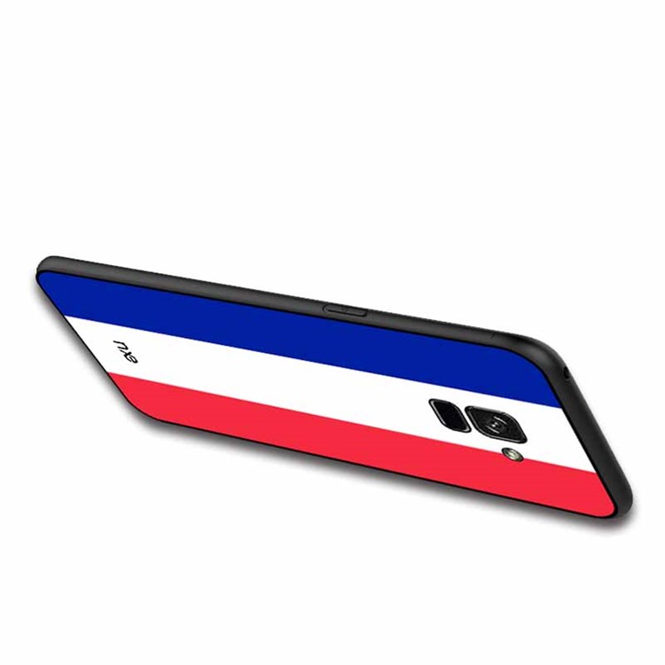 NXE 2018 World Cup Flag Pattern TPU Back Case for Samsung Galaxy A8 (2018) - French Flag-5