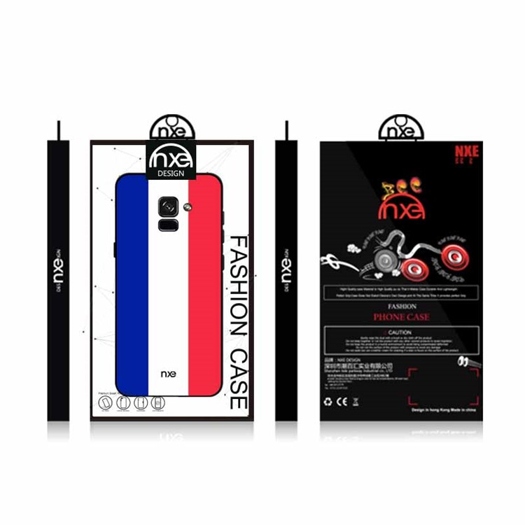NXE 2018 World Cup Flag Pattern TPU Back Case for Samsung Galaxy A8 (2018) - French Flag-6