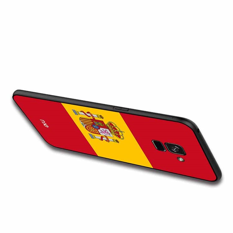 NXE 2018 World Cup Flag Pattern TPU Phone Cover Case for Samsung Galaxy A8 (2018) - Flag of Spain-5