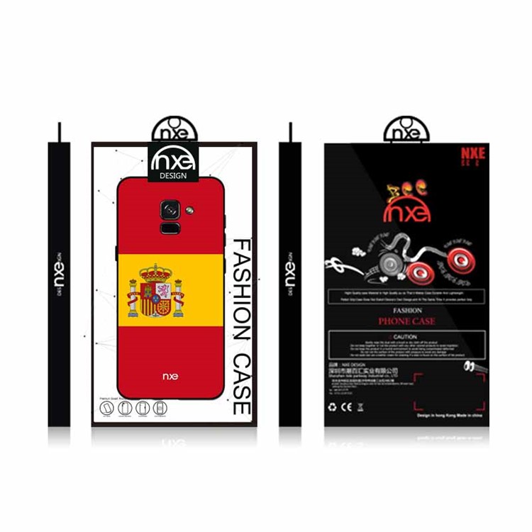 NXE 2018 World Cup Flag Pattern TPU Phone Cover Case for Samsung Galaxy A8 (2018) - Flag of Spain-6