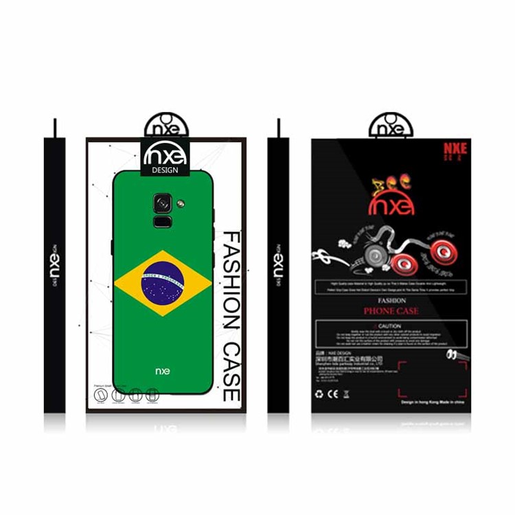 NXE 2018 World Cup Flag Pattern TPU Case for Samsung Galaxy A8+ (2018) - Flag of Brazil-6