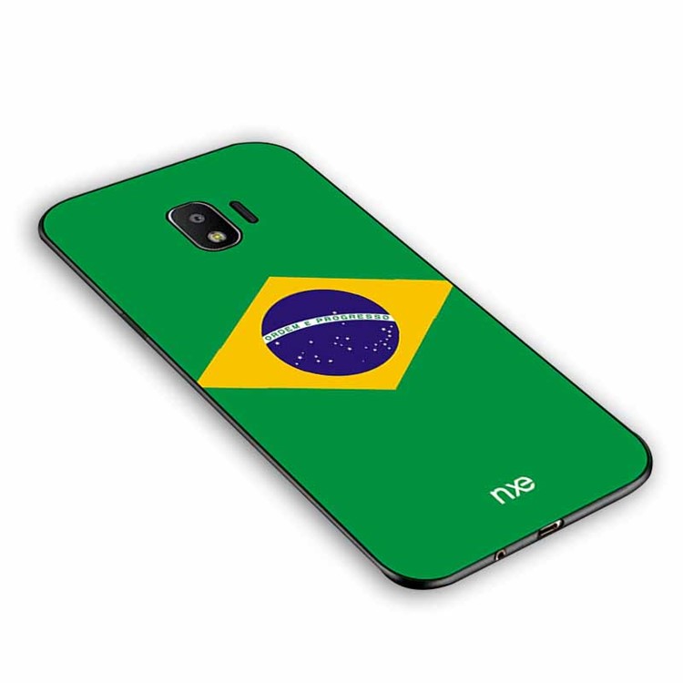 NXE 2018 World Cup Flag Pattern TPU Phone Case for Samsung Galaxy J2 Pro 2018 - Flag of Brazil-5