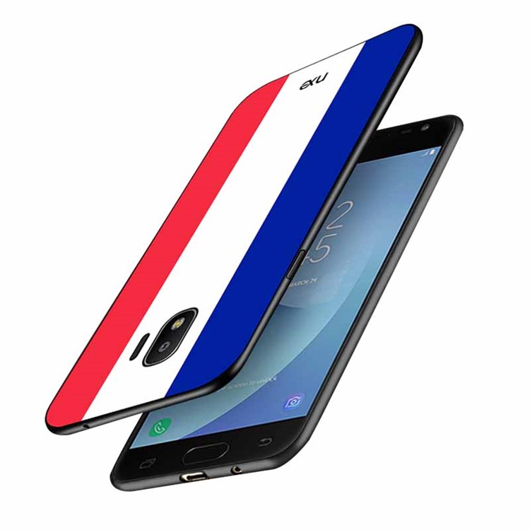 NXE 2018 World Cup Flag Pattern TPU Phone Shell for Samsung Galaxy J2 Pro 2018 - French Flag-3