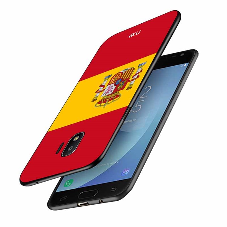 NXE 2018 World Cup Flag Pattern TPU Mobile Phone Case for Samsung Galaxy J2 Pro 2018 - Flag of Spain-3