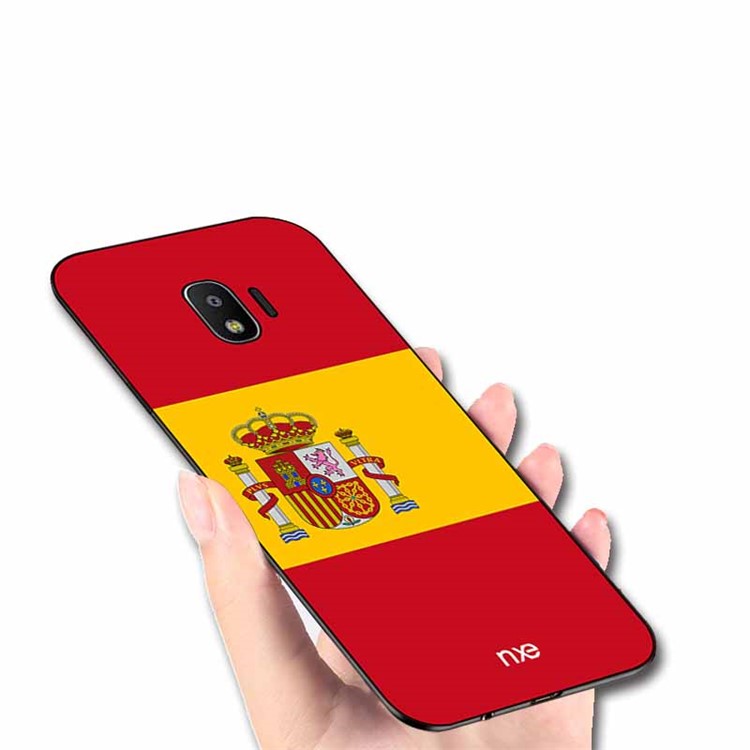 NXE 2018 World Cup Flag Pattern TPU Mobile Phone Case for Samsung Galaxy J2 Pro 2018 - Flag of Spain-4