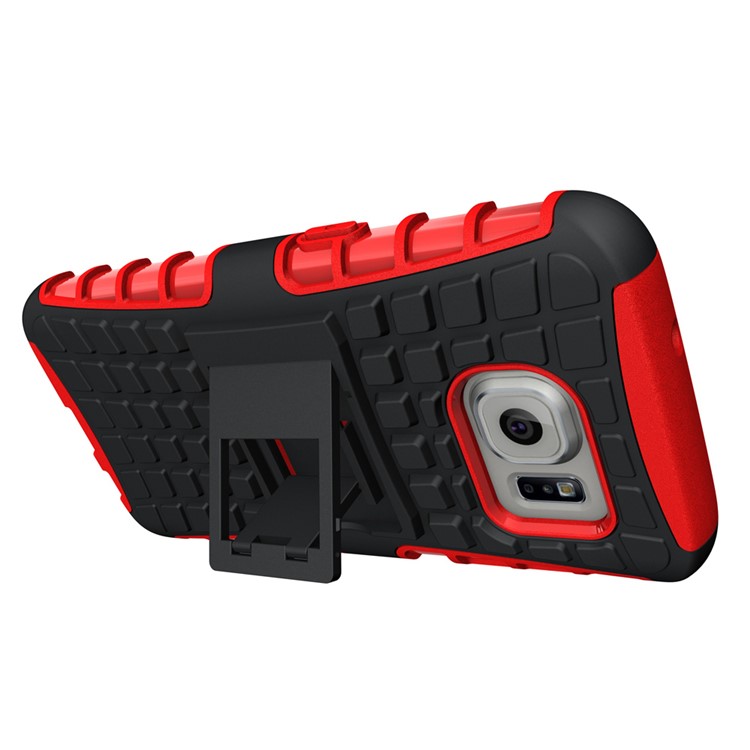 Dual Guard Non-slip PC + TPU Case for Samsung Galaxy S7 SM-G930 - Red-2