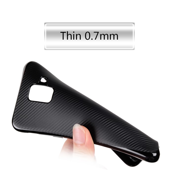 Carbon Fiber TPU Case for Samsung Galaxy A6 (2018) - Black-7