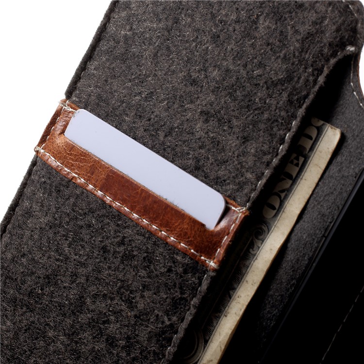 Genuine Leather Wallet Phone Cover for Samsung Galaxy A6 (2018) - Brown-6