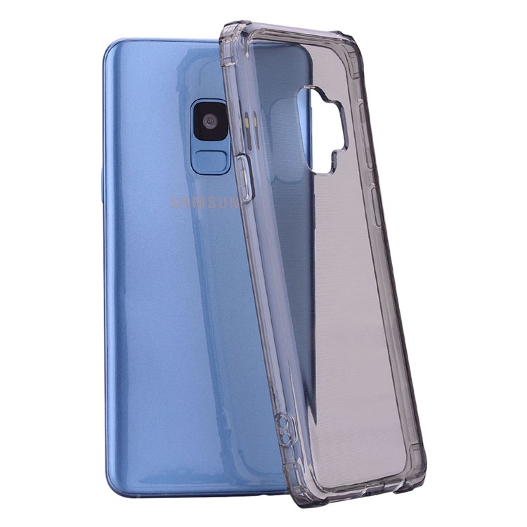 Shock-resistant TPU Protection Cell Phone Case for Samsung Galaxy S9 SM-G960 - Grey-1