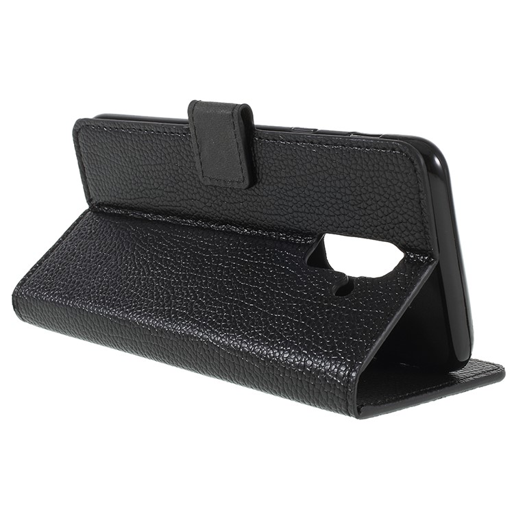 Litchi Texture Wallet Stand Leather Mobile Phone Case for Samsung Galaxy A6 (2018)-5