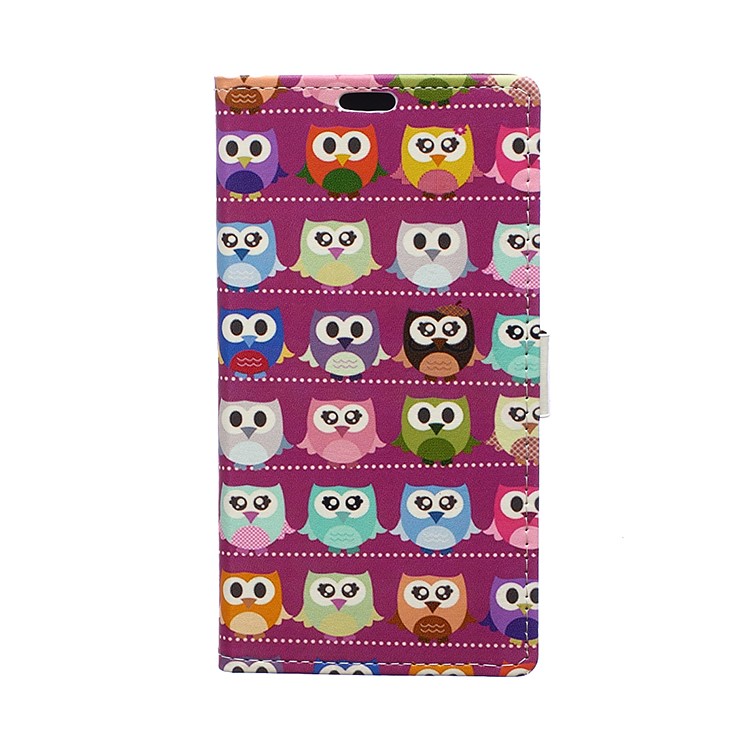 

Patterned PU Leather Wallet Stand Case Protector for Samsung Galaxy J7 Duo - Lovely Little Owls
