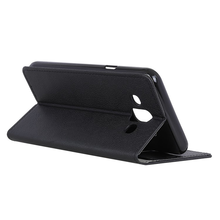 PU Leather Folio Flip Wallet Stand Case for Samsung Galaxy J7 Duo - Black-5