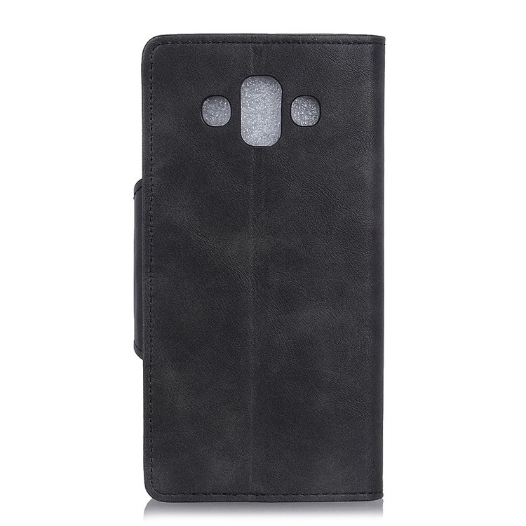 PU Leather Wallet Stand Mobile Casing for Galaxy J7 Duo - Black-6