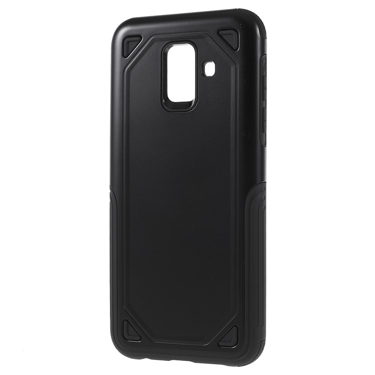 PC + TPU Hybrid Rugged Armor Case for Samsung Galaxy A6 (2018) - Black-2