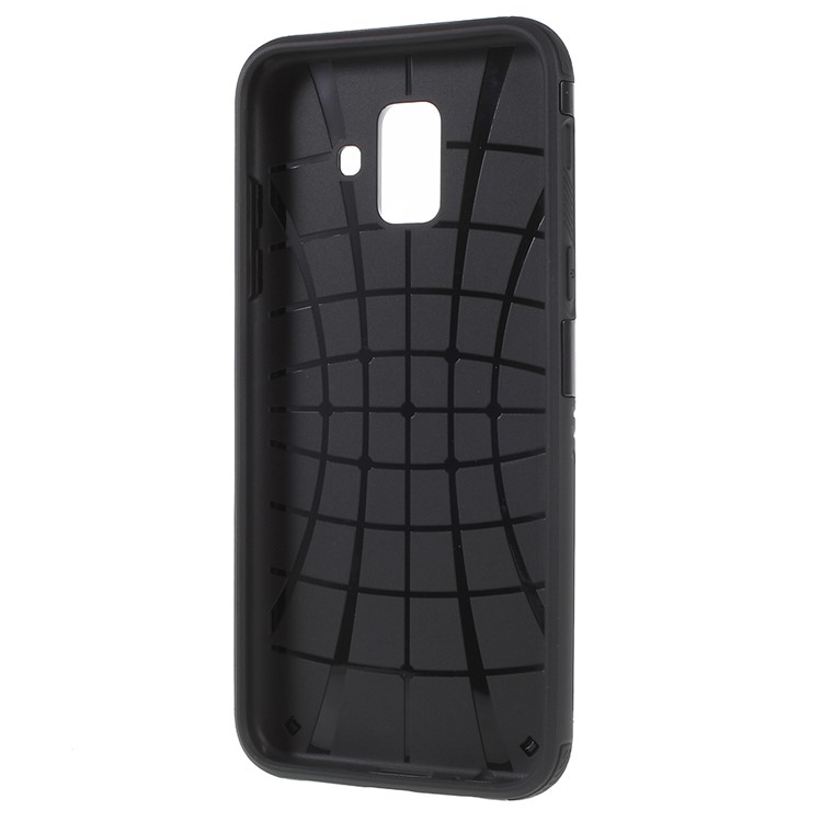 PC + TPU Hybrid Rugged Armor Case for Samsung Galaxy A6 (2018) - Black-3