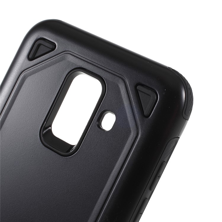 PC + TPU Hybrid Rugged Armor Case for Samsung Galaxy A6 (2018) - Black-4