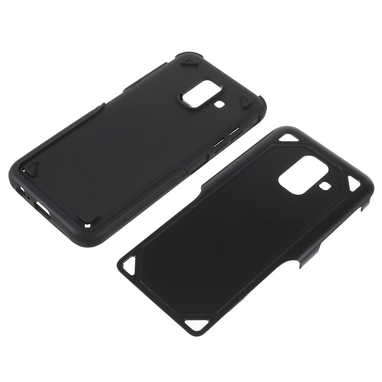 PC + TPU Hybrid Rugged Armor Case for Samsung Galaxy A6 (2018) - Black-6