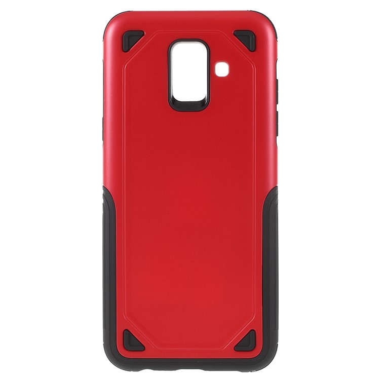 

PC + TPU Гибридный Прочный Корпус Для Брони Samsung Galaxy A6 (2018) - Красный, Galaxy A6 (2018)
