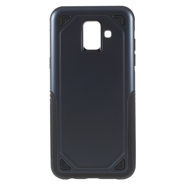 PC + TPU Hybrid Rugged Armor Protective Shell for Samsung Galaxy A6 (2018) - Dark Blue-1