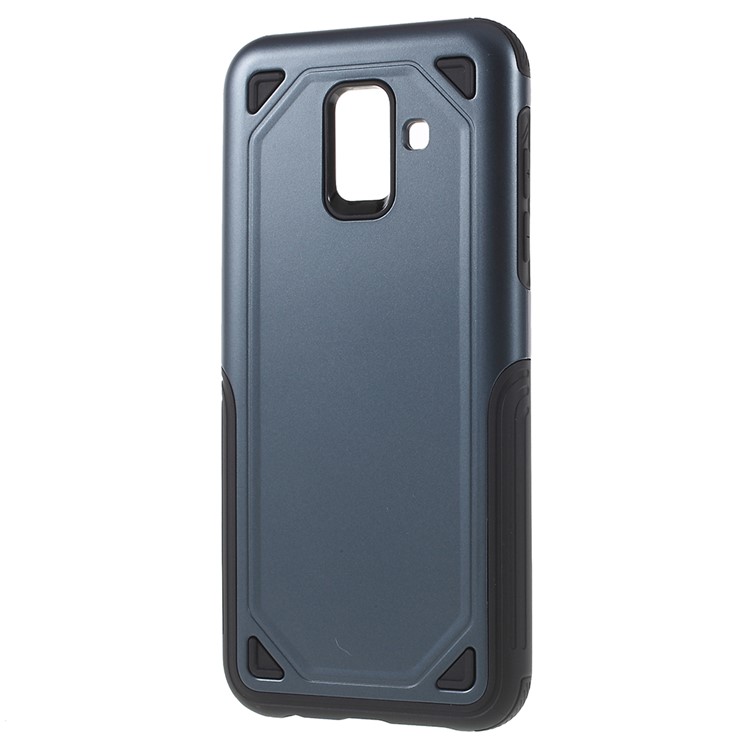 PC + TPU Hybrid Rugged Armor Protective Shell for Samsung Galaxy A6 (2018) - Dark Blue-2