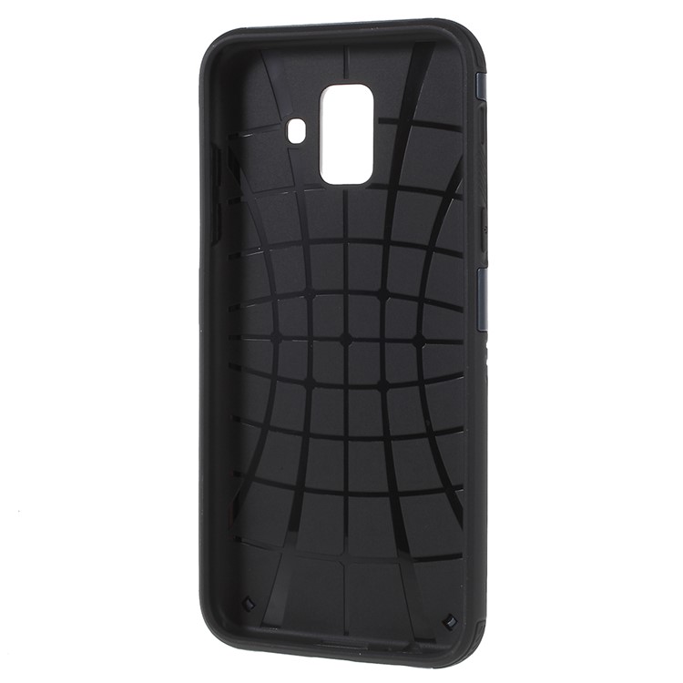 PC + TPU Hybrid Rugged Armor Protective Shell for Samsung Galaxy A6 (2018) - Dark Blue-3
