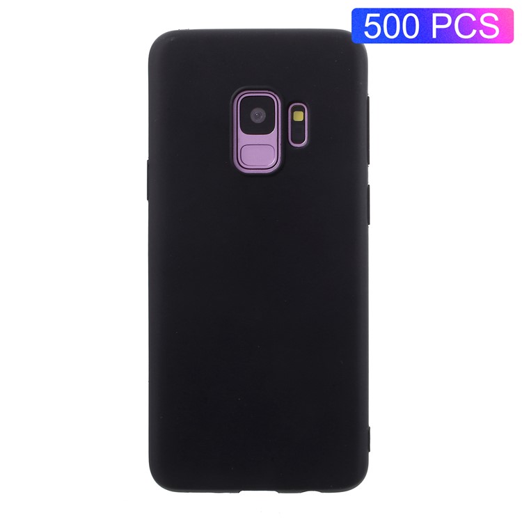 500PCS/Lot Double-sided Matte TPU Phone Shell for Samsung Galaxy S9 SM-G960 - Black-1