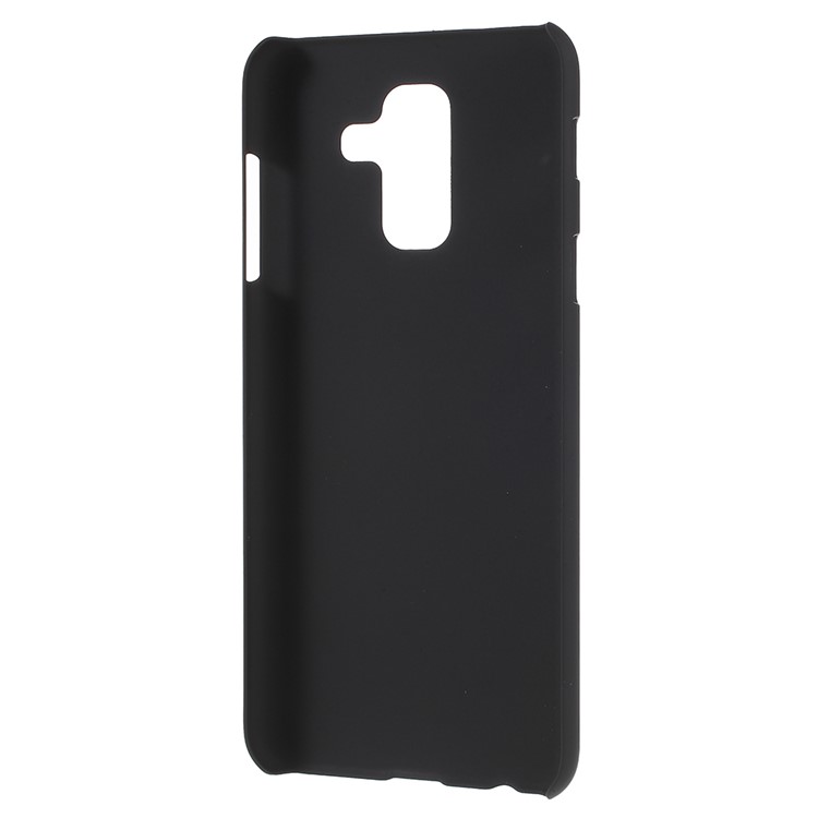 Rubberized Hard Plastic Phone Case for Samsung Galaxy A6+ (2018) - Black-3