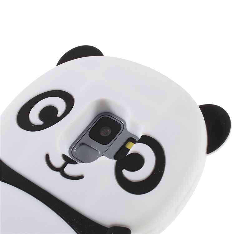 Adorable 3D Panda Silicone Phone Case for Samsung Galaxy S9 G960 - Black-4