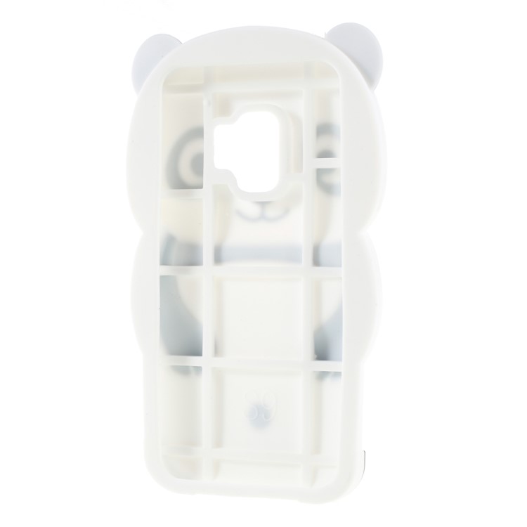 Adorable 3D Panda Silicone Phone Case for Samsung Galaxy S9 G960 - Black-6