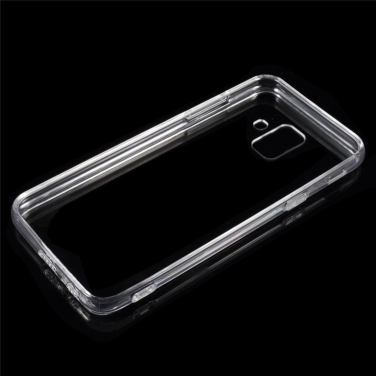 Crystal Clear Acrylic+ TPU Hybrid Back Case for Samsung Galaxy A6 (2018) - Transparent-2
