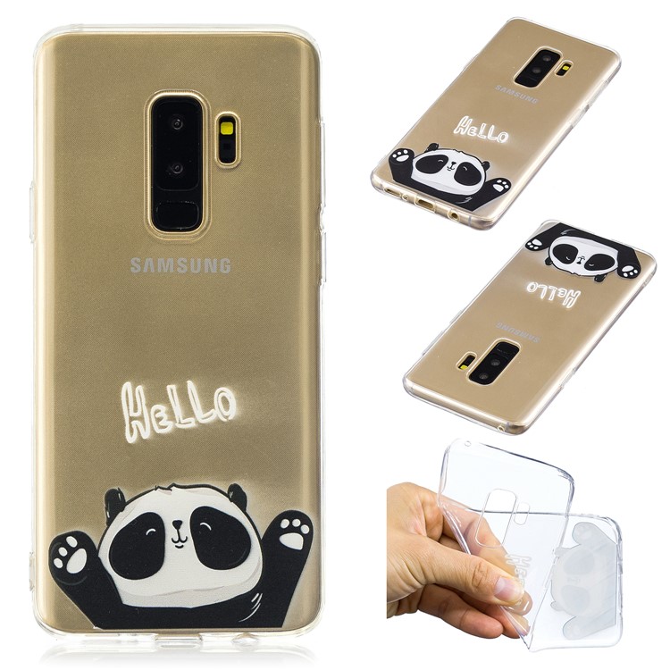 Pattern Printing Soft TPU Mobile Phone Case for Samsung Galaxy S9 Plus SM-G965 - Hello-1